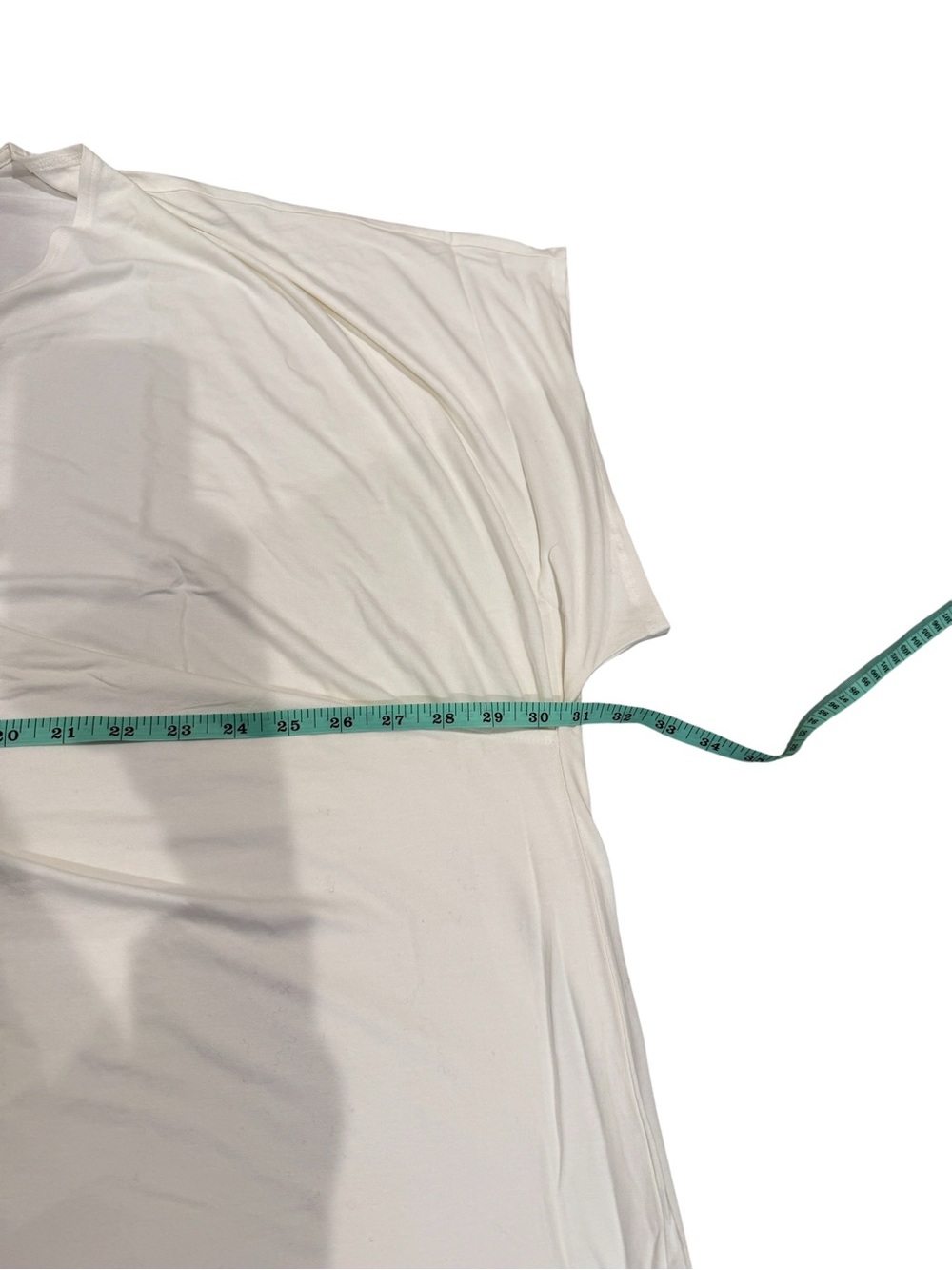 Universal Standard Two Way Short Sleeve Cross Top in White/Cream - Picture 2 of 8